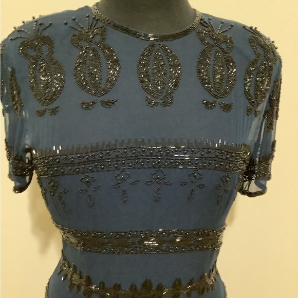 Vie by Victoria Royal Silk Beaded Dress - Picture 5 of 15